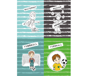 Jersey Panel - Junge - Fußball Rockstar Skater